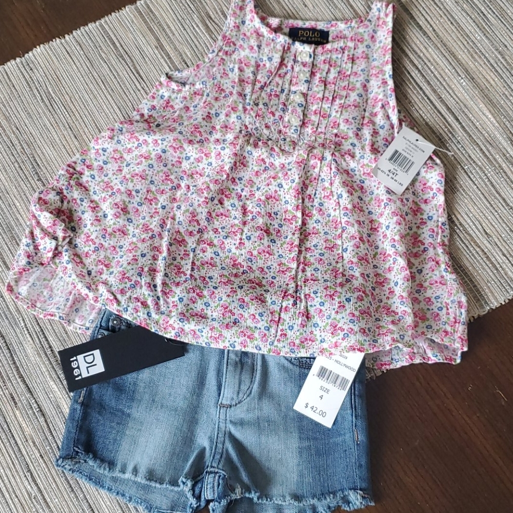 Girls's DL1961 short & Polo sleeveless